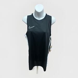 Nike Dri Fit Womens Tank Top Medium Black Sleeveless Training Athletic NWT